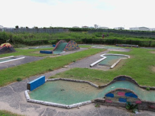 Crazy Golf at the Lakeside Boating Lake in Chapel St Leonards in Lincolnshire