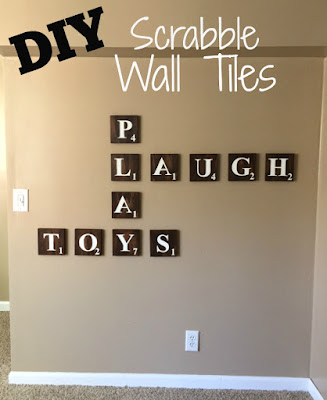 DIY Scrabble wall tiles
