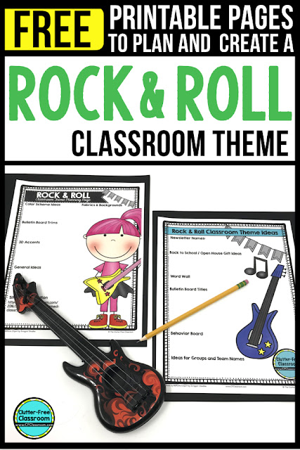 Rock And Roll Themed Classroom Ideas Printable Classroom