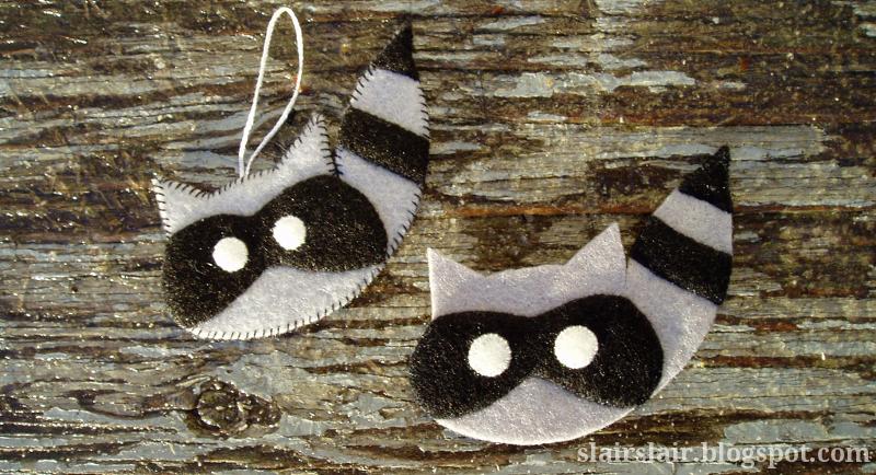 Slair's Lair: Felt Raccoon Pattern