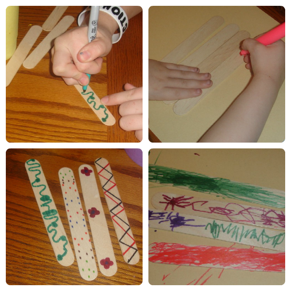 2 Big, 2 Little Noisy Week Popsicle Stick Xylophones