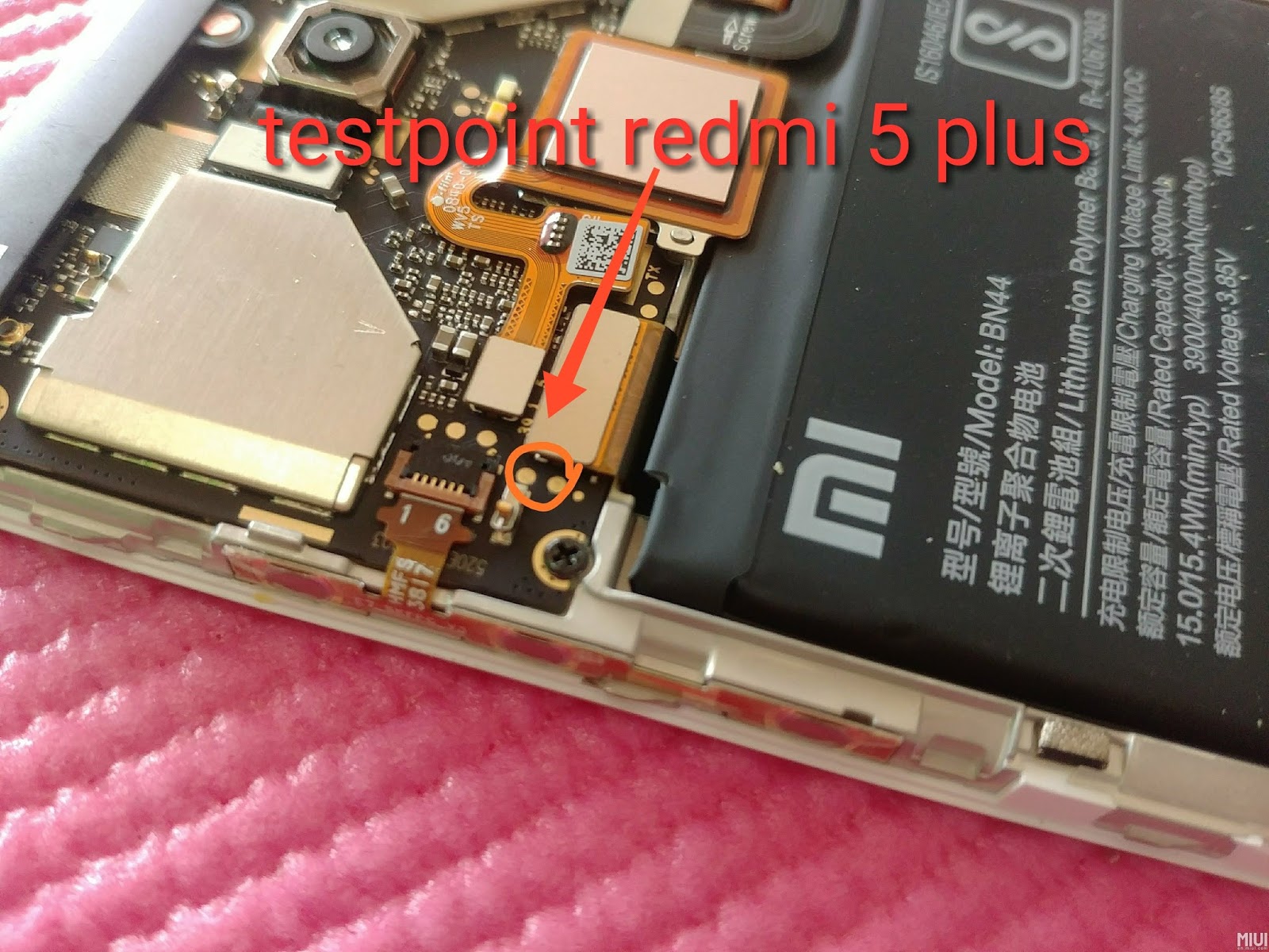 Testpoint Xiaomi Redmi 5