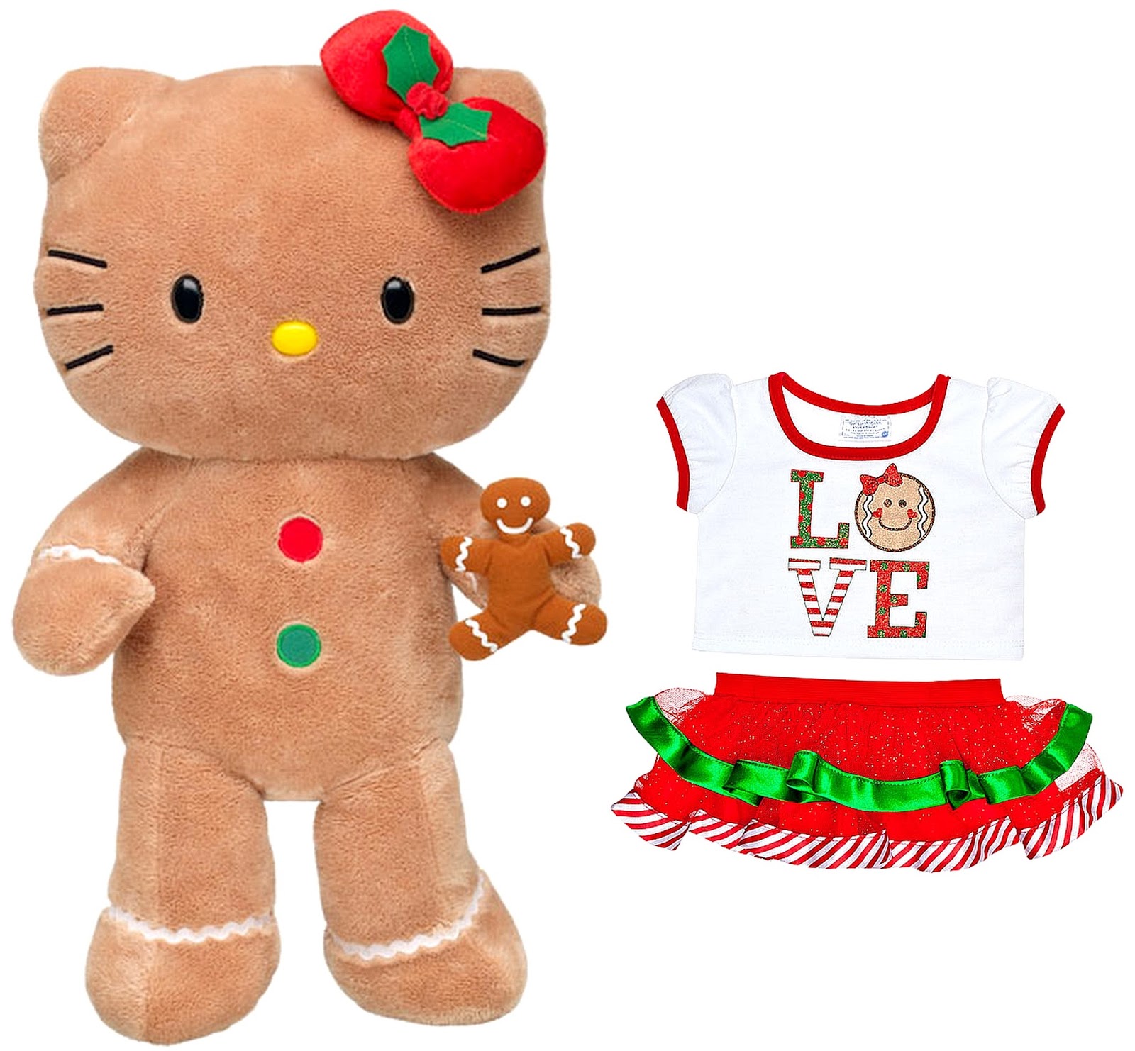 The Tweet Toy Shop NEW Build a Bear Hello Kitty Gingerbread Teddy Doll
