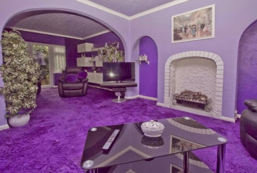 Salas en color morado - Salas con estilo
