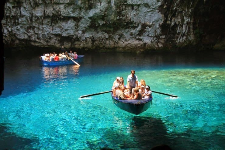 3. Melissani Cave, Kefalonia, Hellas (Greece) - Top 10 Incredible Beauties Hidden in the Caves