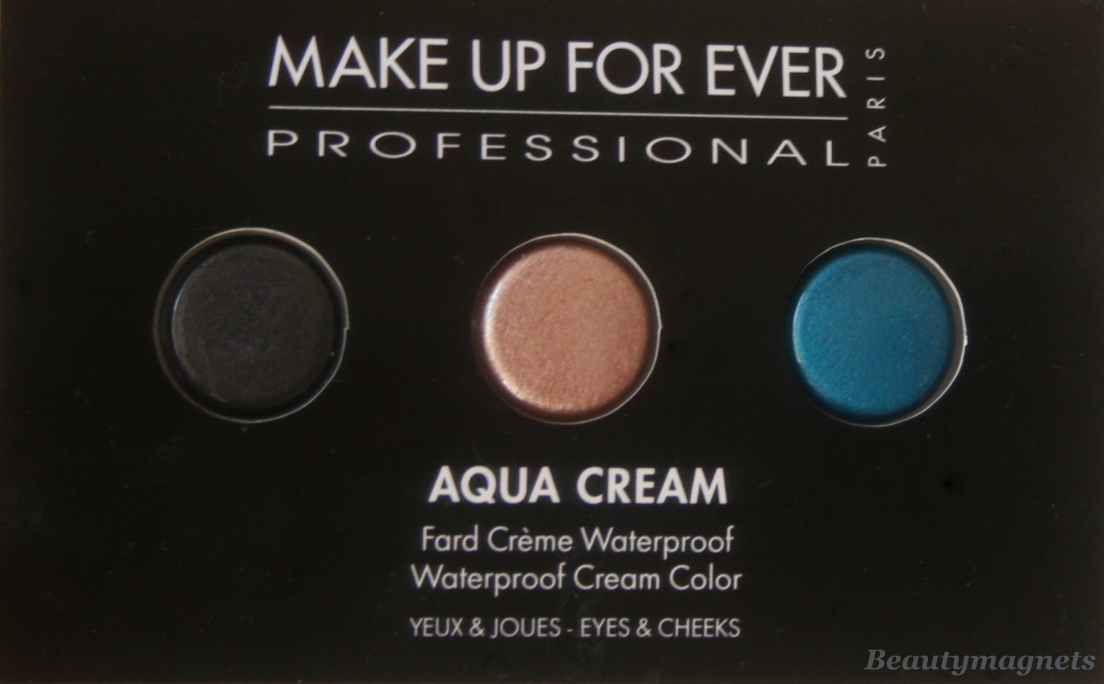 Make Up For Ever's Aqua Cream samples swatches and looks