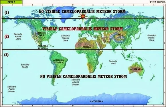 Indonesia Tak Kebagian Melihat Badai Meteor Camelopardalid