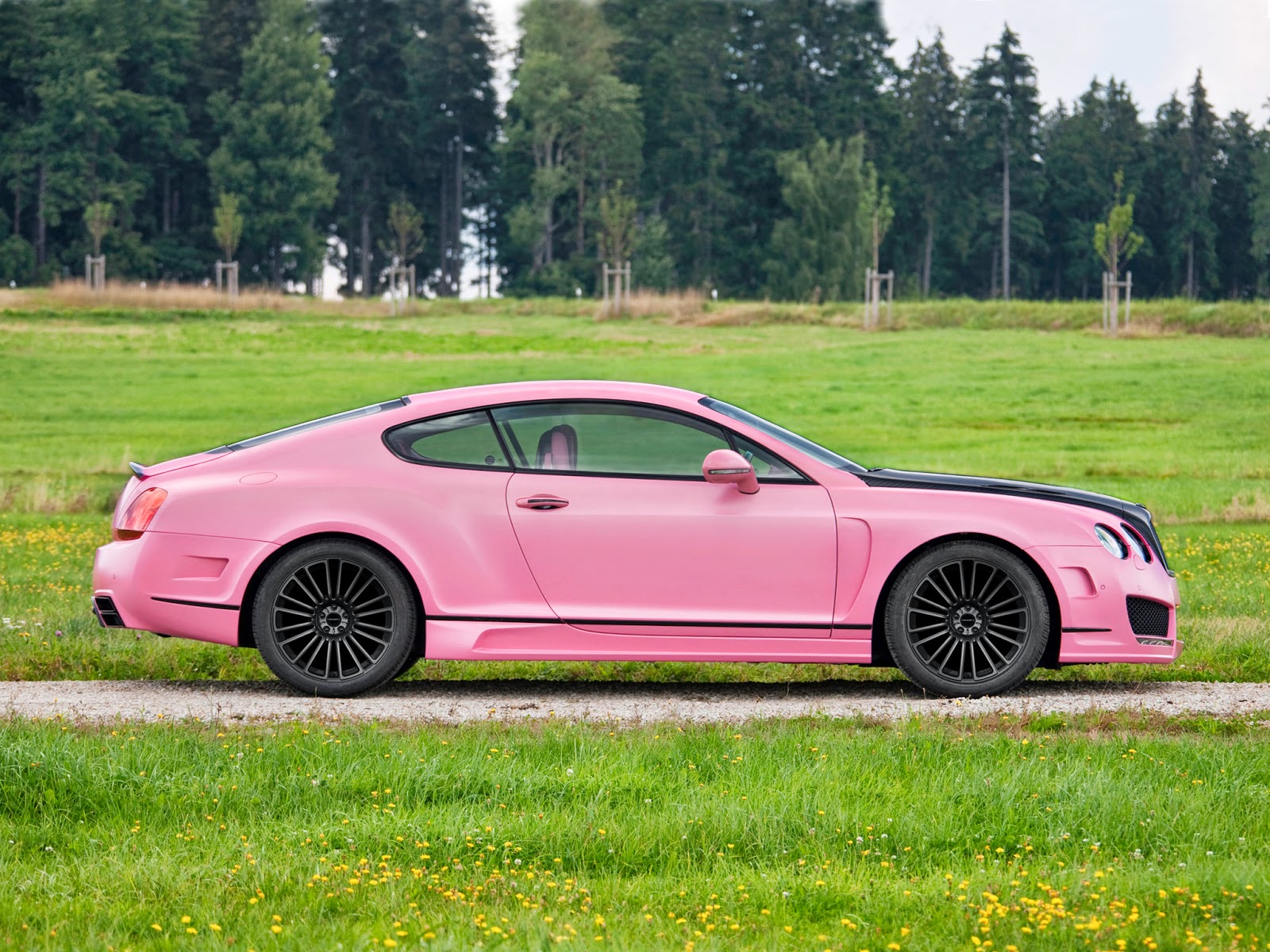 Bentley Continental gt розовый