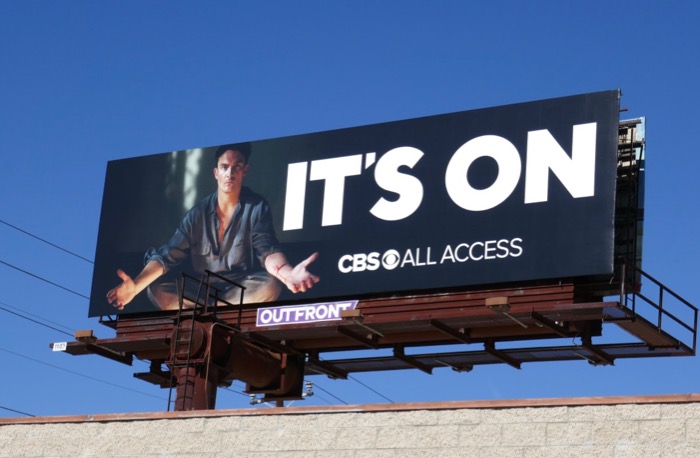 Strange Angel It's On CBS All Access billboard Sepulveda Boulevard Strange Angel Its On CBS billboard