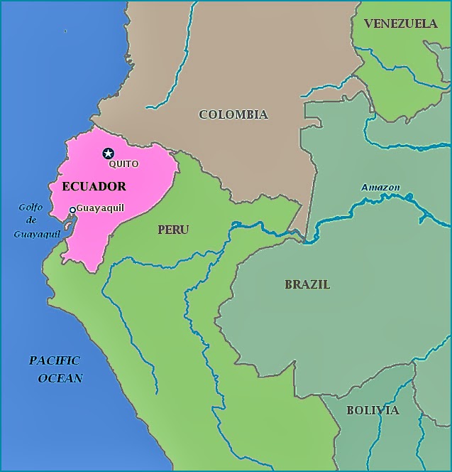 Location Of Ecuador On World Map United States Map Map Of Ecuador 
