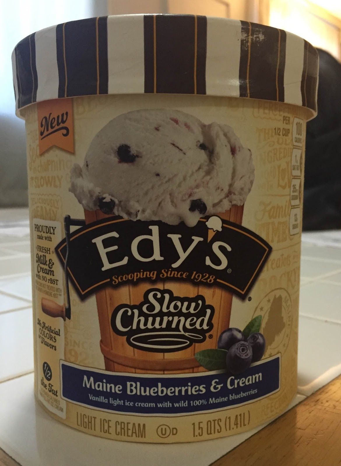 Edy's Slow Churned Maine Blueberries and Cream