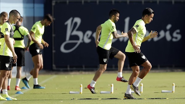 El Málaga descansa hoy domingo y vuelve el lunes a entrenar de tarde