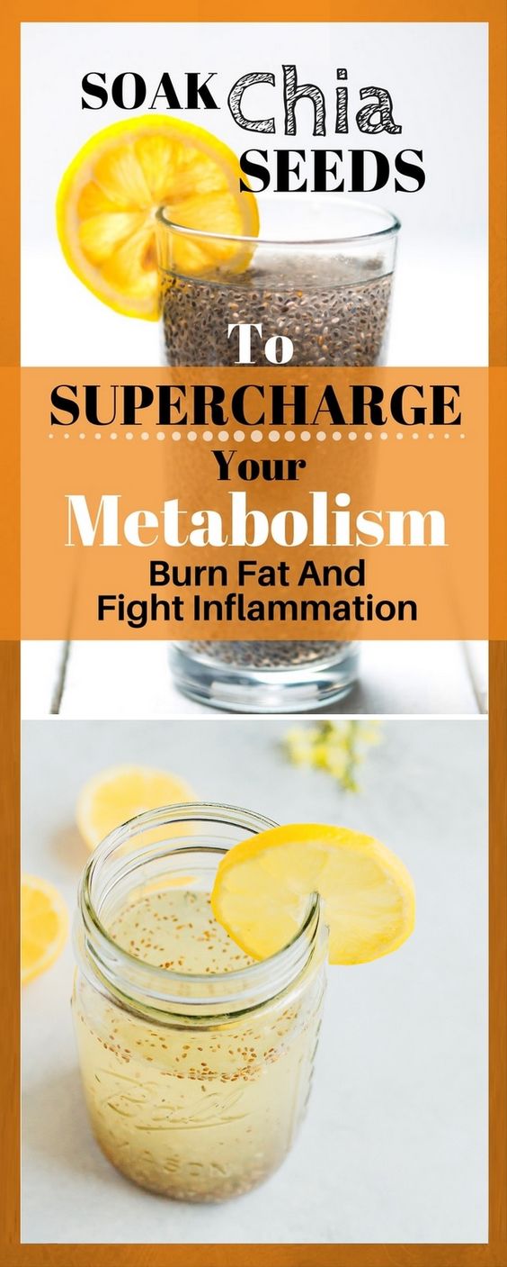 SOAK CHIA SEEDS TO SUPERCHARGE YOUR METABOLISM, BURN FAT AND FIGHT