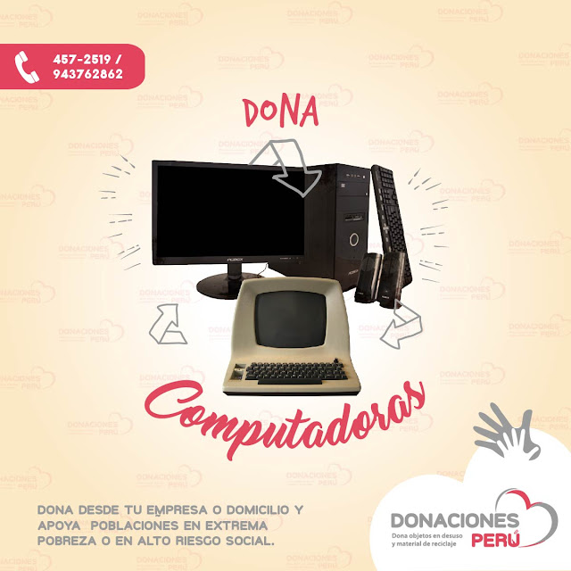 Dona computadoras - Dona Perú - Donaciones Perú - Dona - Donar