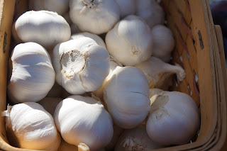 Garlic from Shamba Farms at the West End Farmers Market taken by Knerq