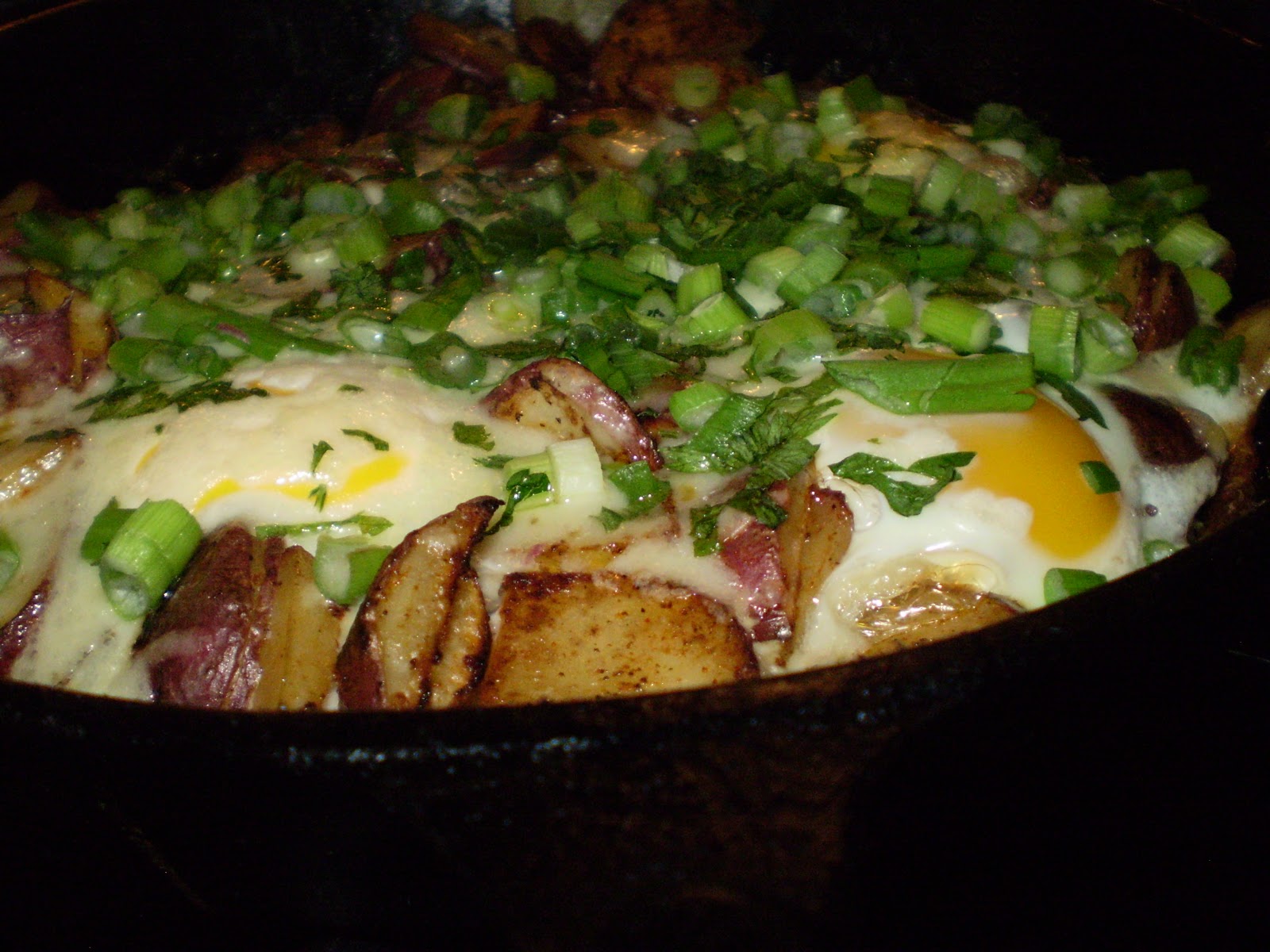 Together Cooking Eggs & Hash Browns for Dinner