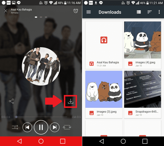 Aplikasi LaguAZ cara download musik mp3 di hp android