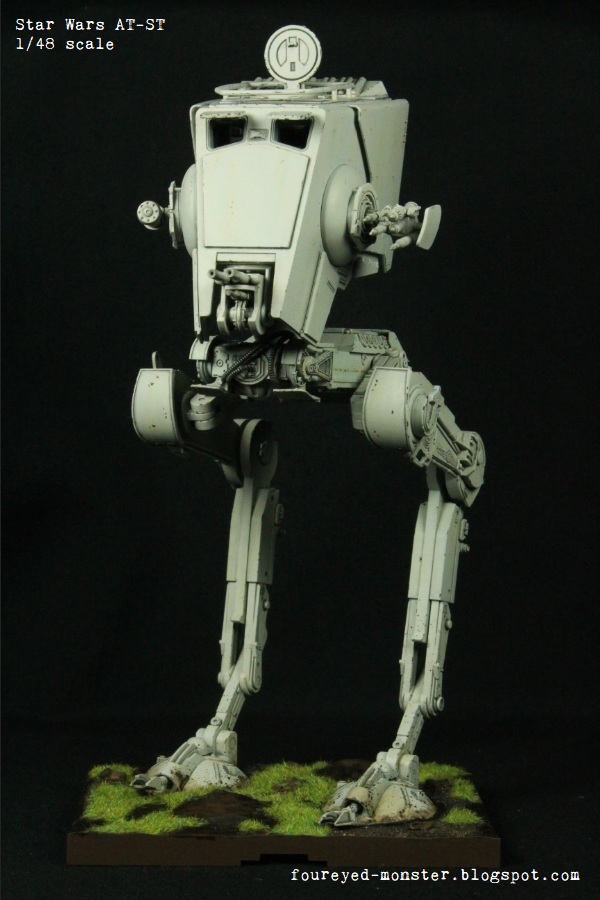 Art And Musings Of A Miniature Hobbyist Star Wars Imperial At St Walker Bandai 1 48 Scale Plastic Model Kit Completed