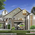 5 bedroom sloping roof house in contemporary style