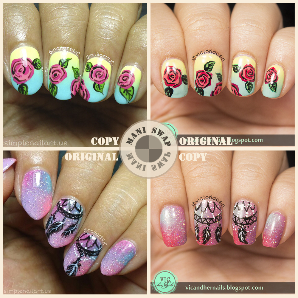 Vic and Her Nails Maniswap with Simple Nail Art