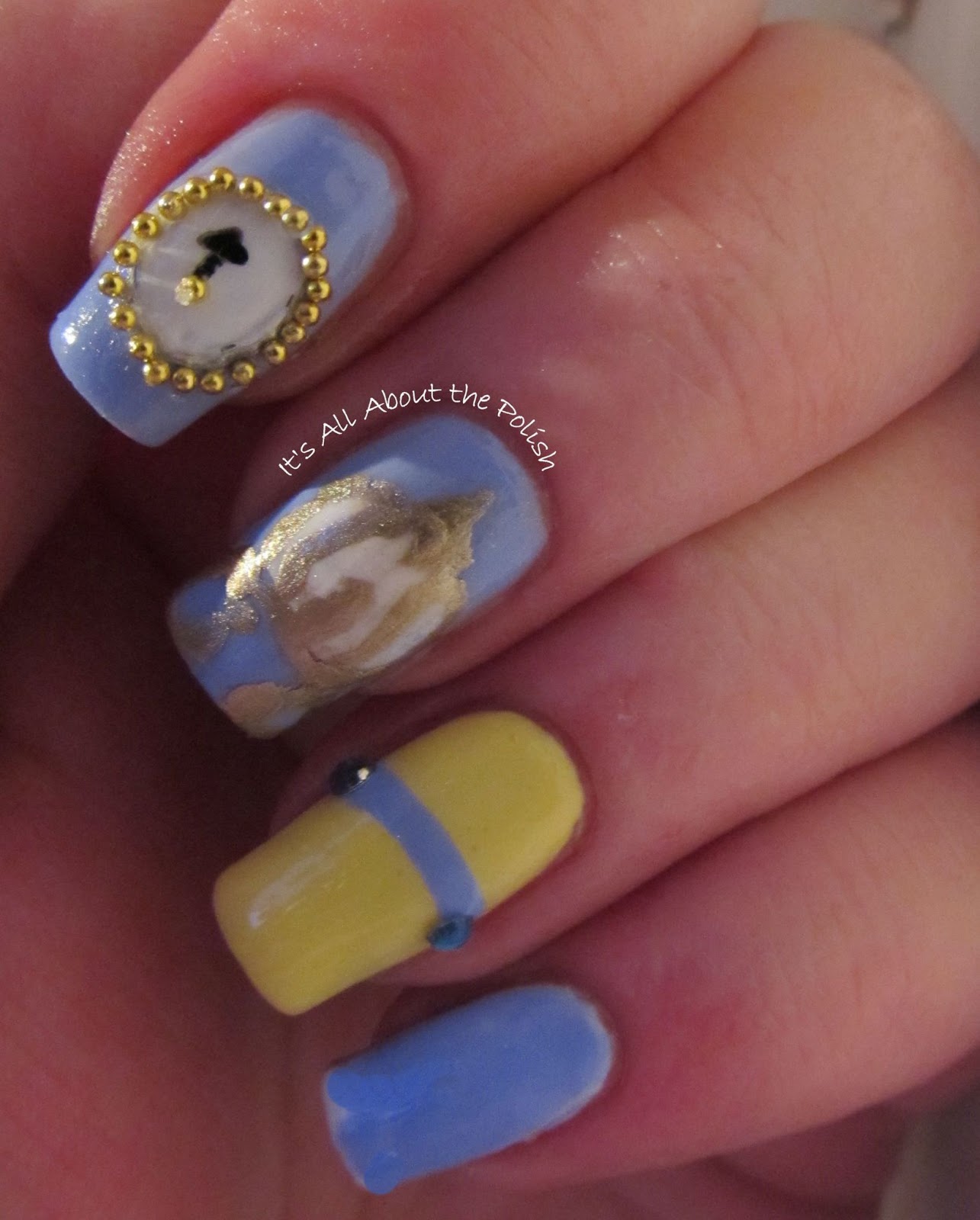 It's all about the polish: Disney Princess Challenge - Cinderella nails