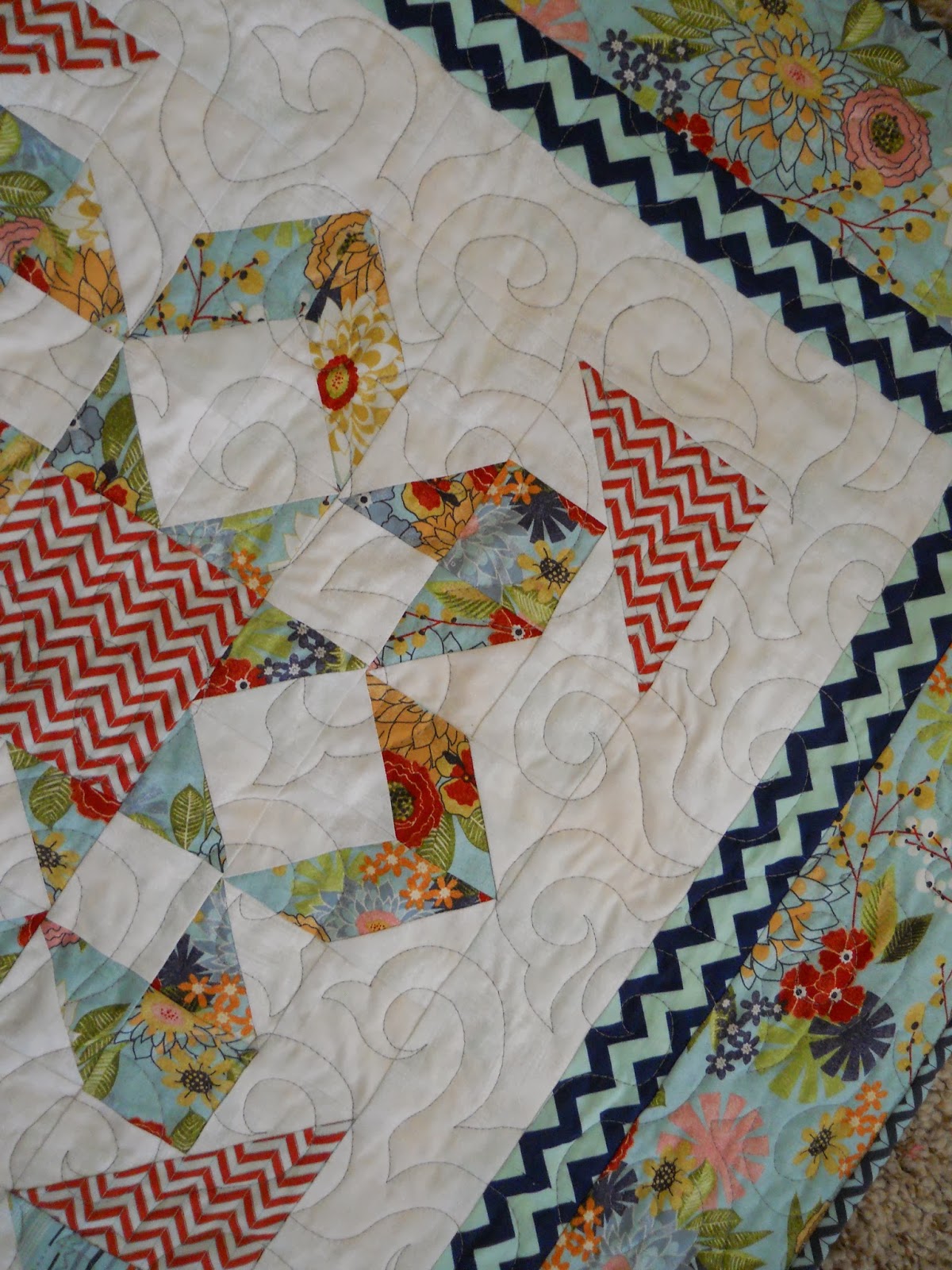 Polka Dot Quilter PB&J Quilt with Fireworks Pattern