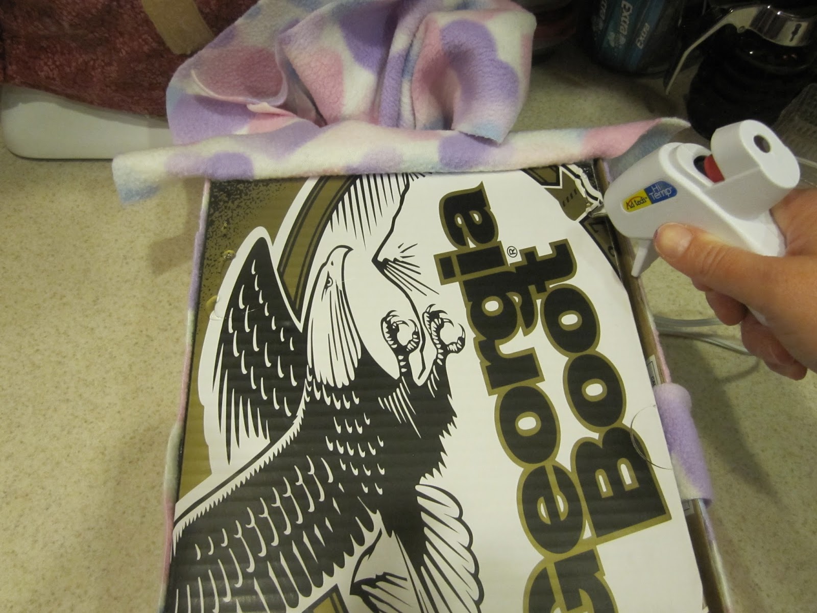 The Colors of my World How to make a Barbie bed out of a cardboard box!