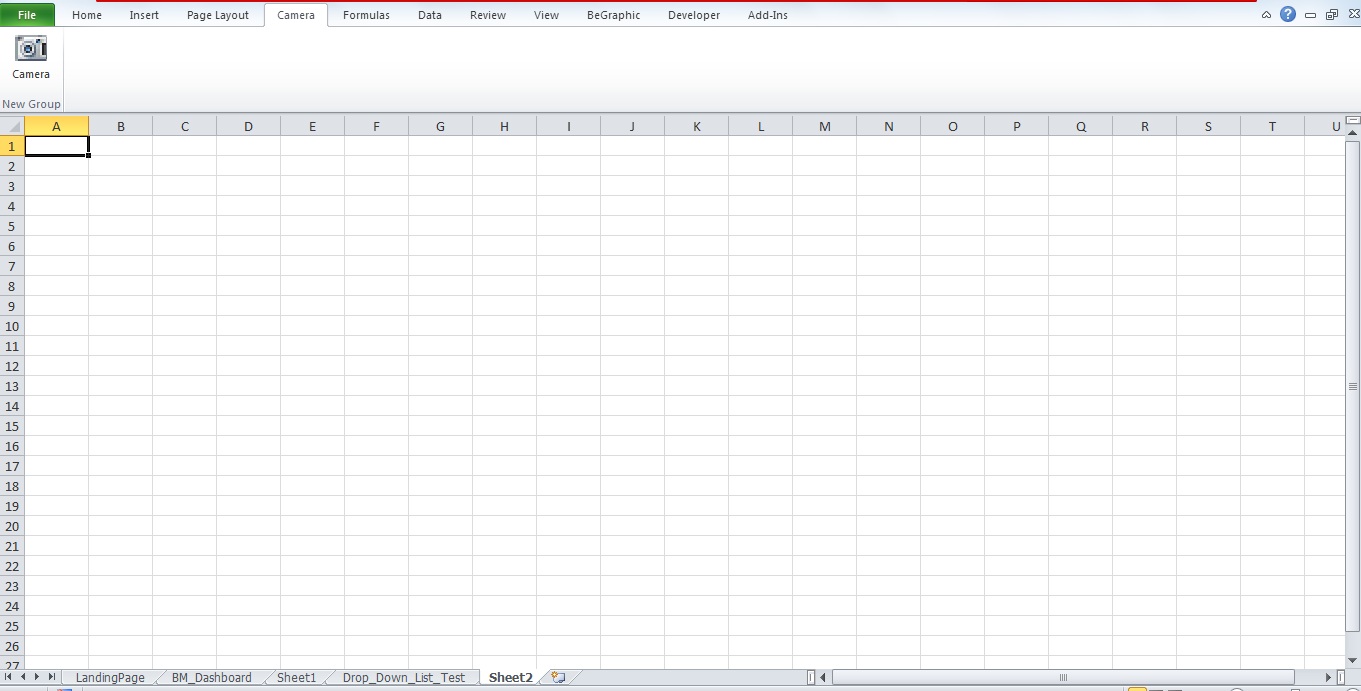 Dynamic Excel Dashboard Using Camera tool in Excel 2010