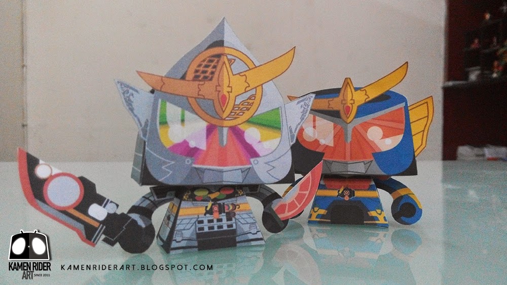 Kamen Rider Gaim Kiwami Arms Paper Toy