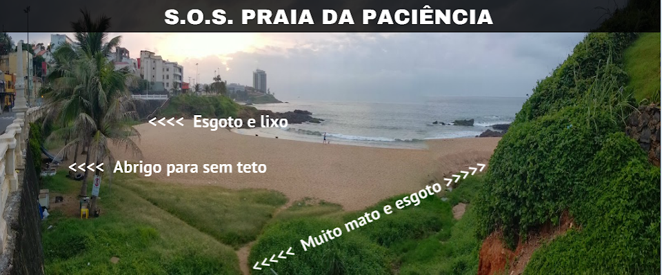 Jornal A Tarde publica matéria sobre abandono da Praia da Paciência 