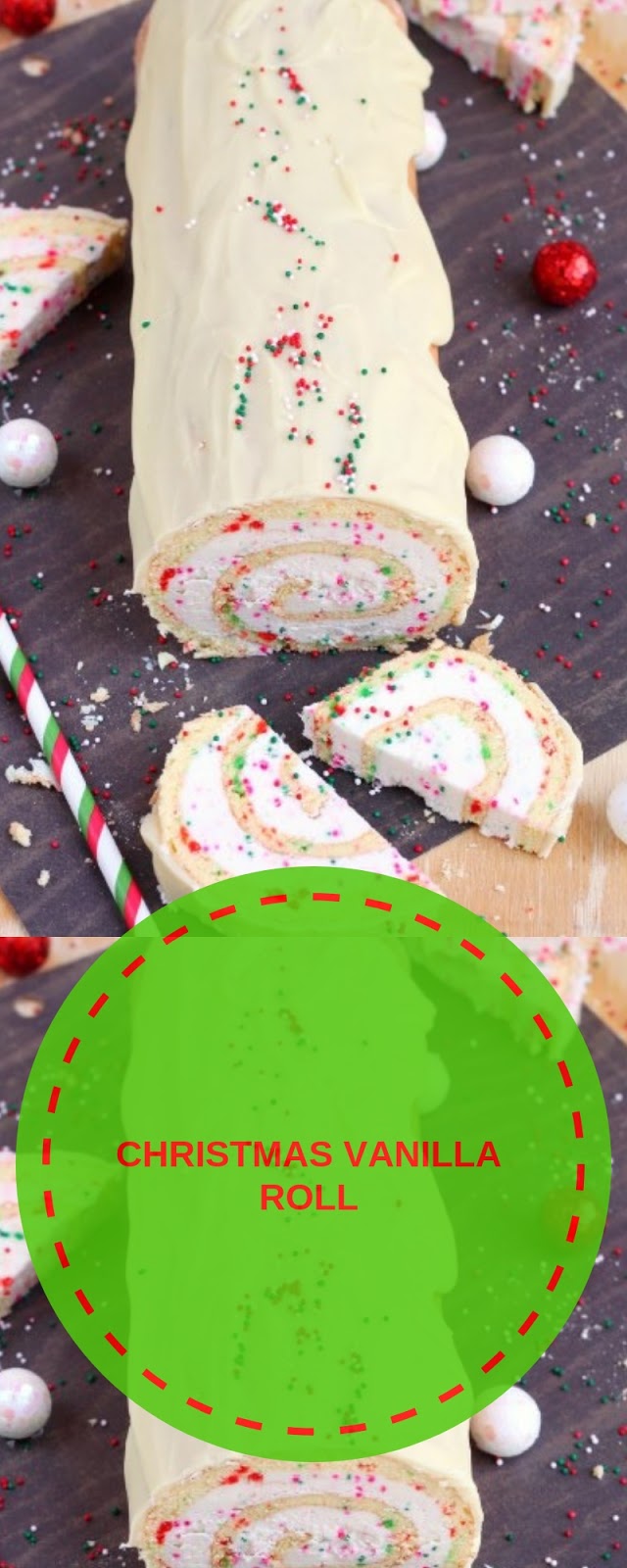 Atreatsaffair communitytable thecookierookie CHRISTMAS VANILLA ROLL CAKE #christmas #cake | Make Yummy Foods
