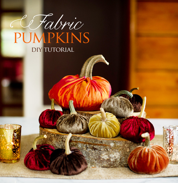 These DIY fabric pumpkins from Hostess with the Mostess look so soft and sleek and are really easy to make