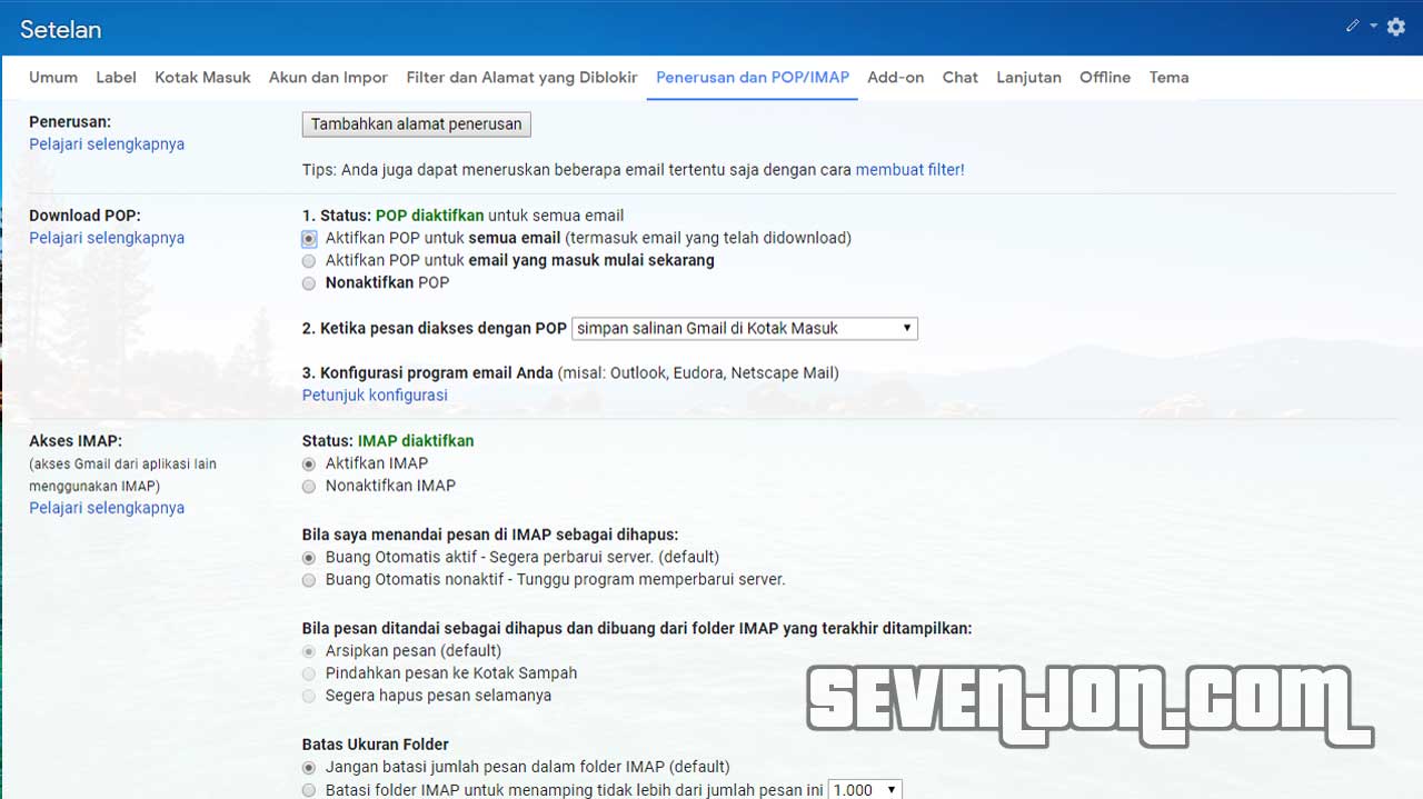 Setting Microsoft Office Outlook Step