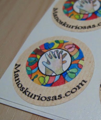 Pegatinas manoskuriosas redondas