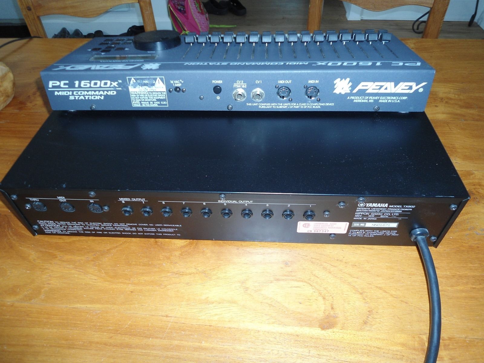 MATRIXSYNTH Yamaha Tx802 FM Synth Module + Peavey PC1600x MIDI Controller