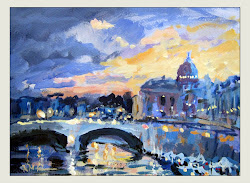 friends roytheartist acrylic painting rome