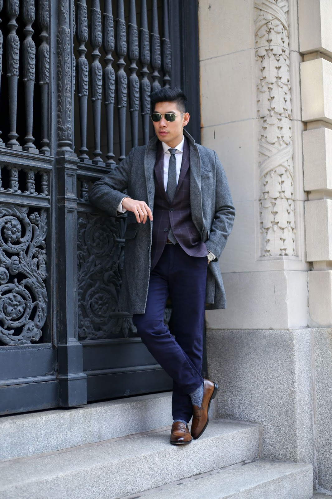 Leo Chan, Levitate Style menswear blogger, Michael Strahan sportcoat