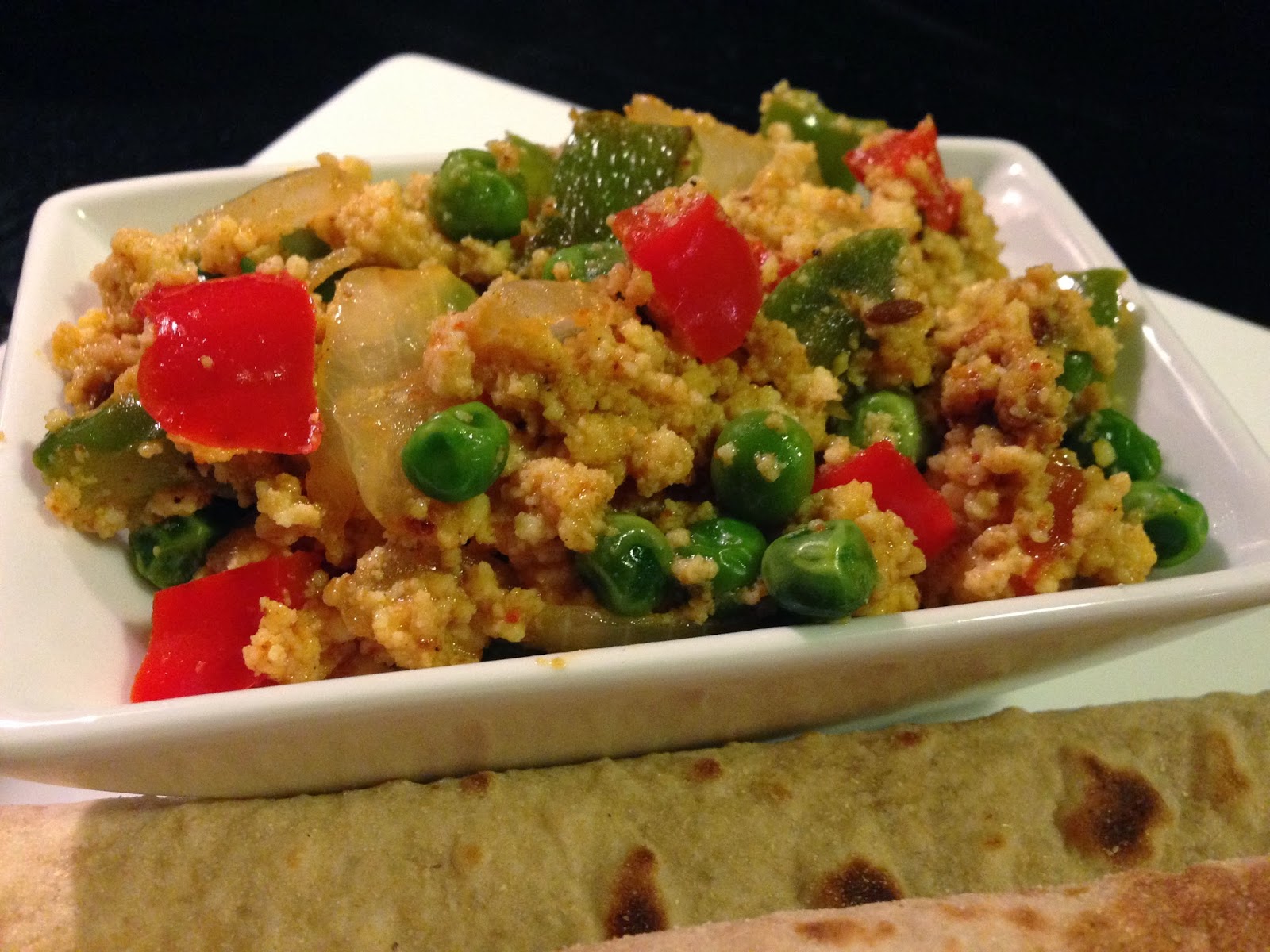 The Sizzling Pan Ricotta Cheese and Veggie Bhurji