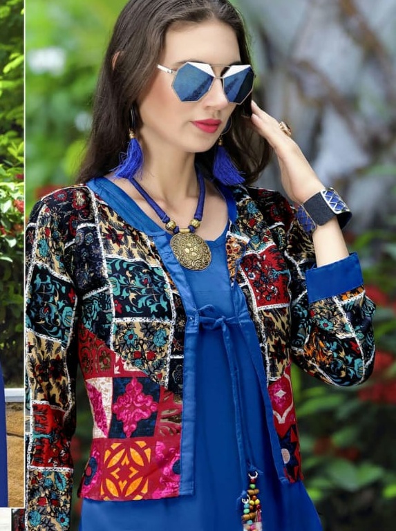 M-shivaani jacket With Kurtis Party wear collection 2018 wholesale rate