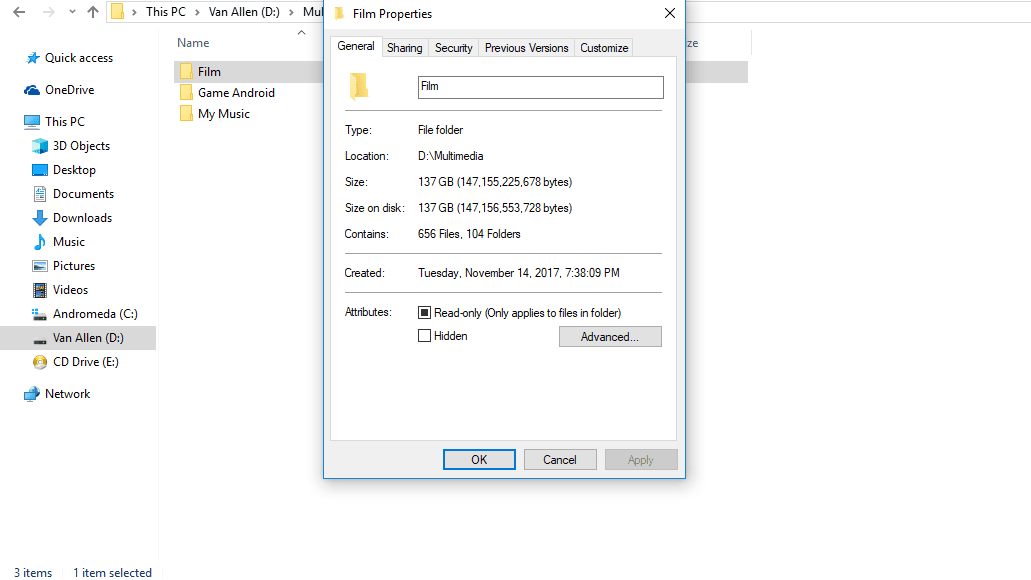 Applied files. Applied files