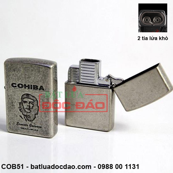 Bật lửa khò xì gà (cigar) Cohiba 2 tia chính hãng Bat-lua-cohiba-hop-quet-xi-ga-cob51