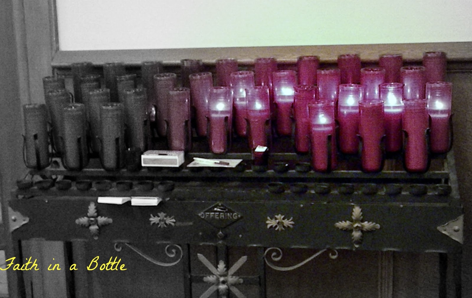 Faith in a Bottle Prayer Why Light Candles?