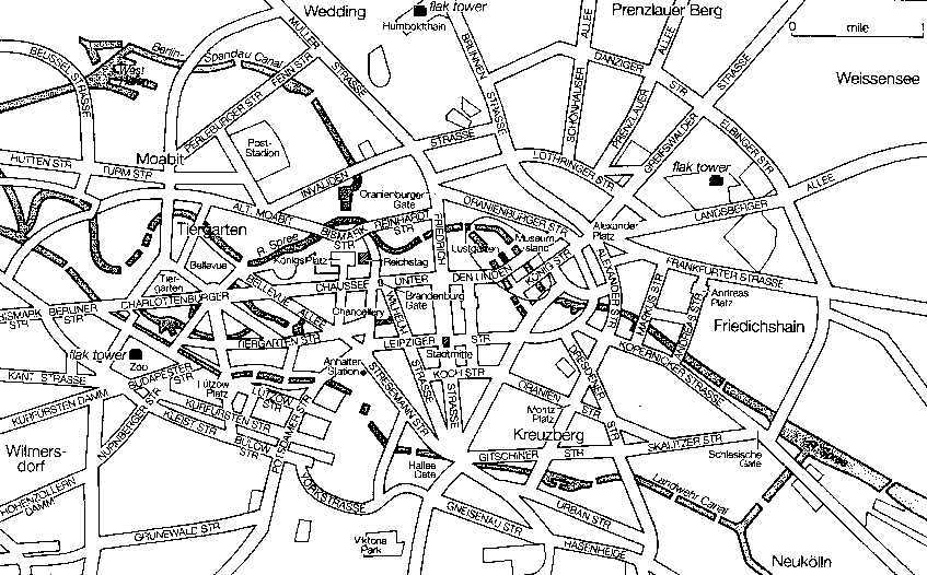 Карты Берлина с туннелями, действовавшими в 1945 г. Карты Берлина с туннелями, действовавшими в 1945 г.