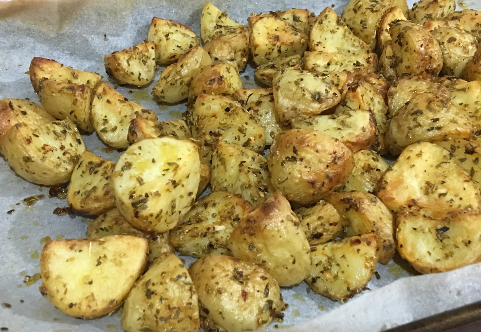 Oregano and Chilli Crispy Potatoes A Dash Of Flavour Printable Recipes