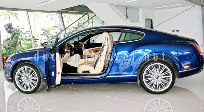 Cho thuê xe Bentley Continental GT Speed Xanh 1