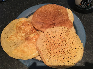 three gluten free buckwheat pancakes on a plate Corina Duyn Blogger