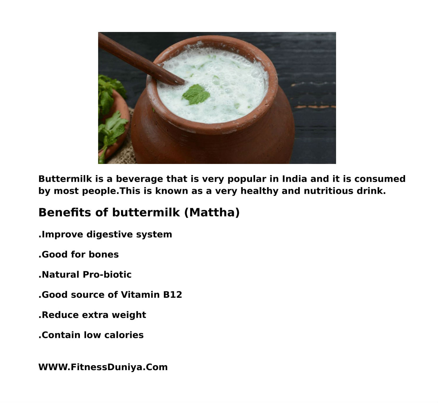 Glass of buttermilk with spices