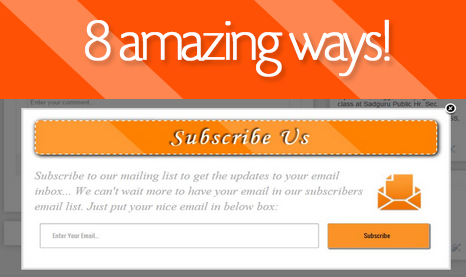8 Ways to create a Subscribe form