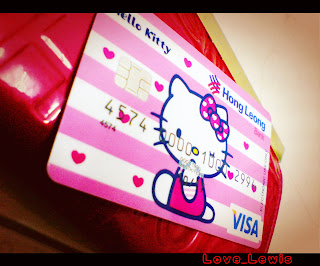 Lewis's Sweet Escape ♡ ♡ ♡: Hong Leong Hello Kitty Debit Card : D