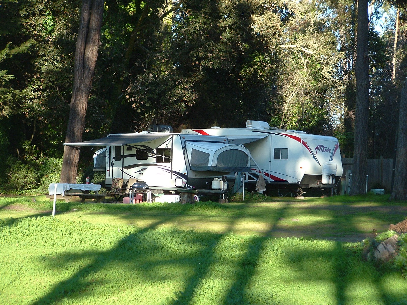 Hidden Pines RV Park Campground Fort Bragg California RV Vacation